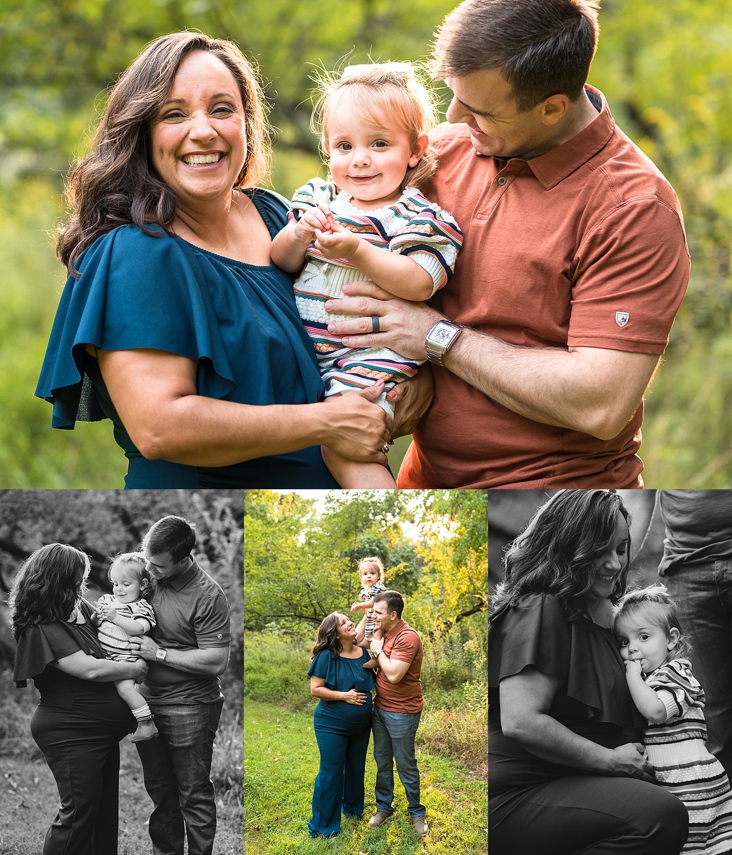 Maternity Photos in the Meadows at Downs Park